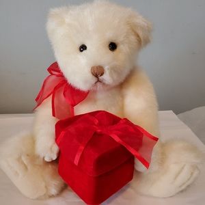 Gund Keepsake Plush Teddy Bear with Red Velvet Gift Box